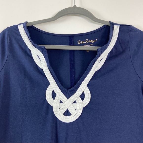 Lilly Pulitzer navy blue boat rope dress. Small - Picture 2 of 6